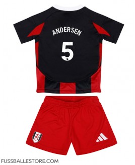 Günstige Fulham Emile Smith Rowe #32 Auswärts Trikotsatzt Kinder 2024-25 Kurzarm (+ Kurze Hosen)